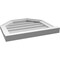 Ekena Millwork Octagonal Top Surface Mount PVC Gable Vent w/ 2"W x 2"P Brickmould Sill Frame, 20"W x 18"H GVPOT20X1803SN - alternate 2